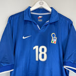 Shop 1998/99 ITALY R.BAGGIO #18 HOME SHIRT (XL) NIKE, classic football shirts, vintage football shirts & retro soccer jerseys at Cult Kits
