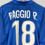 Shop 1998/99 ITALY R.BAGGIO #18 HOME SHIRT (XL) NIKE, classic football shirts, vintage football shirts & retro soccer jerseys at Cult Kits