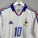 2004/06 FRANCE ZIDANE #10 AWAY SHIRT (L) ADIDAS
