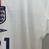 2003/05 ENGLAND HESKEY #21 HOME SHIRT (L) UMBRO