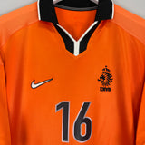 1998/00 NETHERLANDS DAVIDS #16 HOME SHIRT (L) NIKE