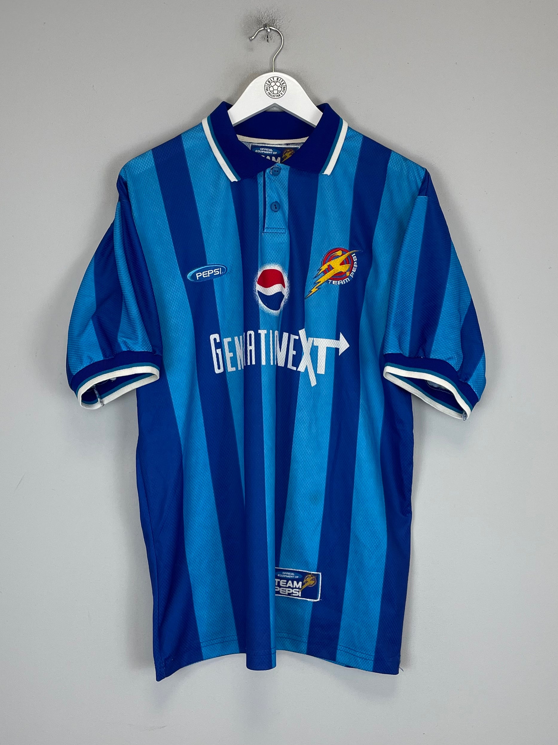 Shop 1997 PEPSI 'GENERATIONNEXT' SHIRT (XL), classic football shirts, vintage football shirts & retro soccer jerseys at Cult Kits