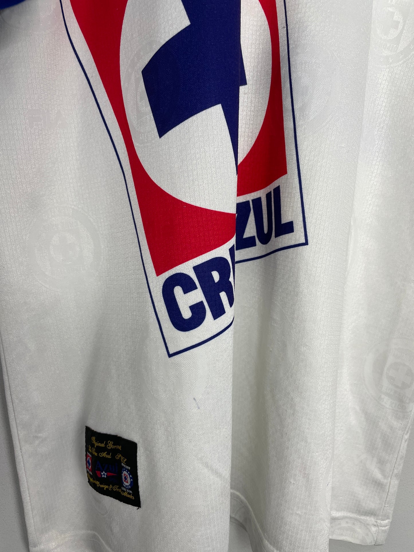 1999/00 CRUZ AZUL C.SAUCEDO #27 AWAY SHIRT (L) FILA