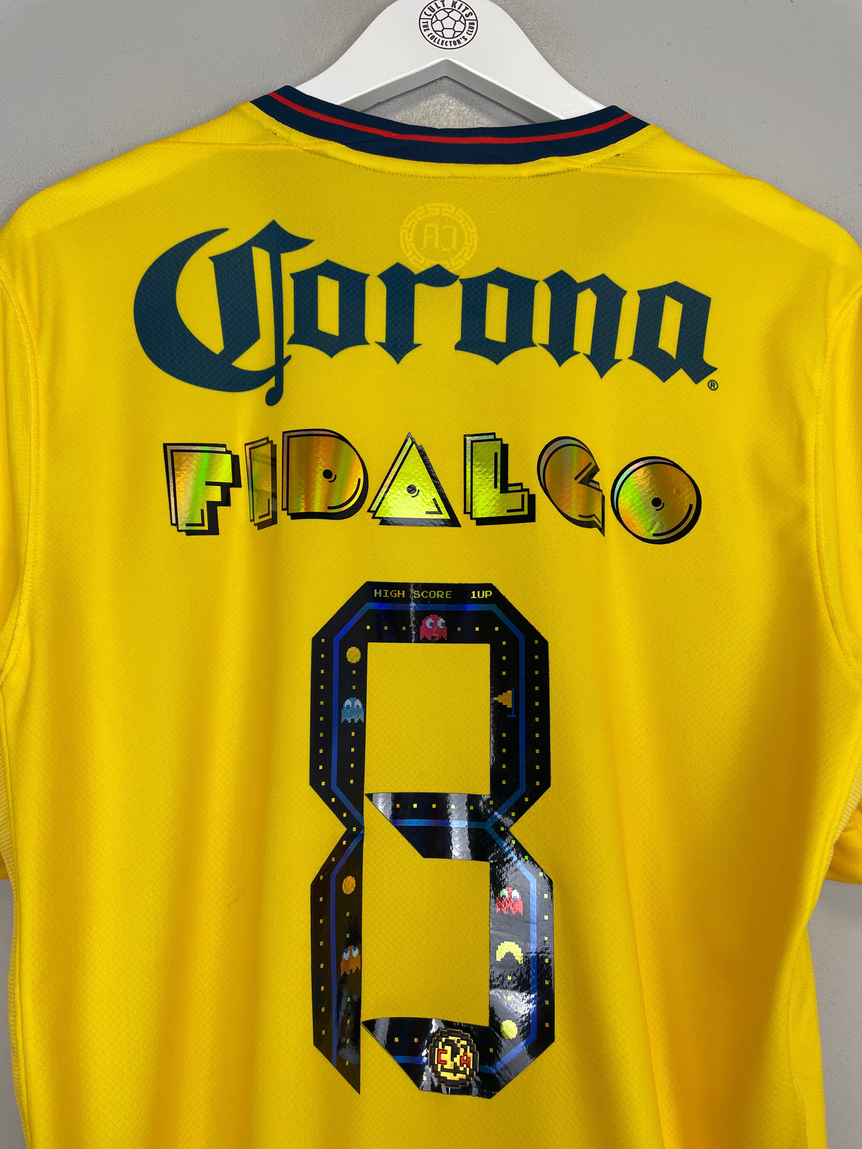 Shop 2024/25 Club America Fidalgo #8 *BNWOT* Pac-Man Home Shirt (Multiple Sizes) Nike, classic football shirts, vintage football shirts & retro soccer jerseys at Cult Kits