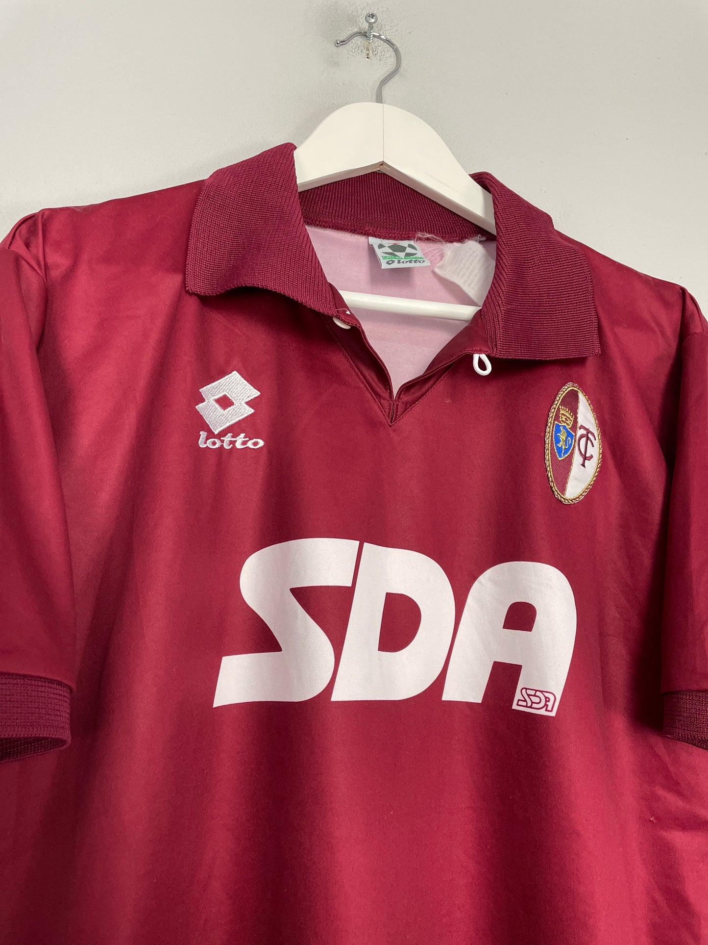 1995/96 TORINO #16 HOME SHIRT (L) LOTTO