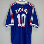 Shop 1998/00 FRANCE ZIDANE #10 HOME SHIRT (XL) ADIDAS, classic football shirts, vintage football shirts & retro soccer jerseys at Cult Kits