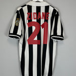 Shop 1998/99 JUVENTUS ZIDANE #21 HOME SHIRT (L) KAPPA, classic football shirts, vintage football shirts & retro soccer jerseys at Cult Kits