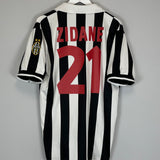 Shop 1998/99 JUVENTUS ZIDANE #21 HOME SHIRT (L) KAPPA, classic football shirts, vintage football shirts & retro soccer jerseys at Cult Kits