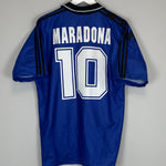Shop 1994 ARGENTINA MARADONA #10 AWAY SHIRT (M) ADIDAS, classic football shirts, vintage football shirts & retro soccer jerseys at Cult Kits
