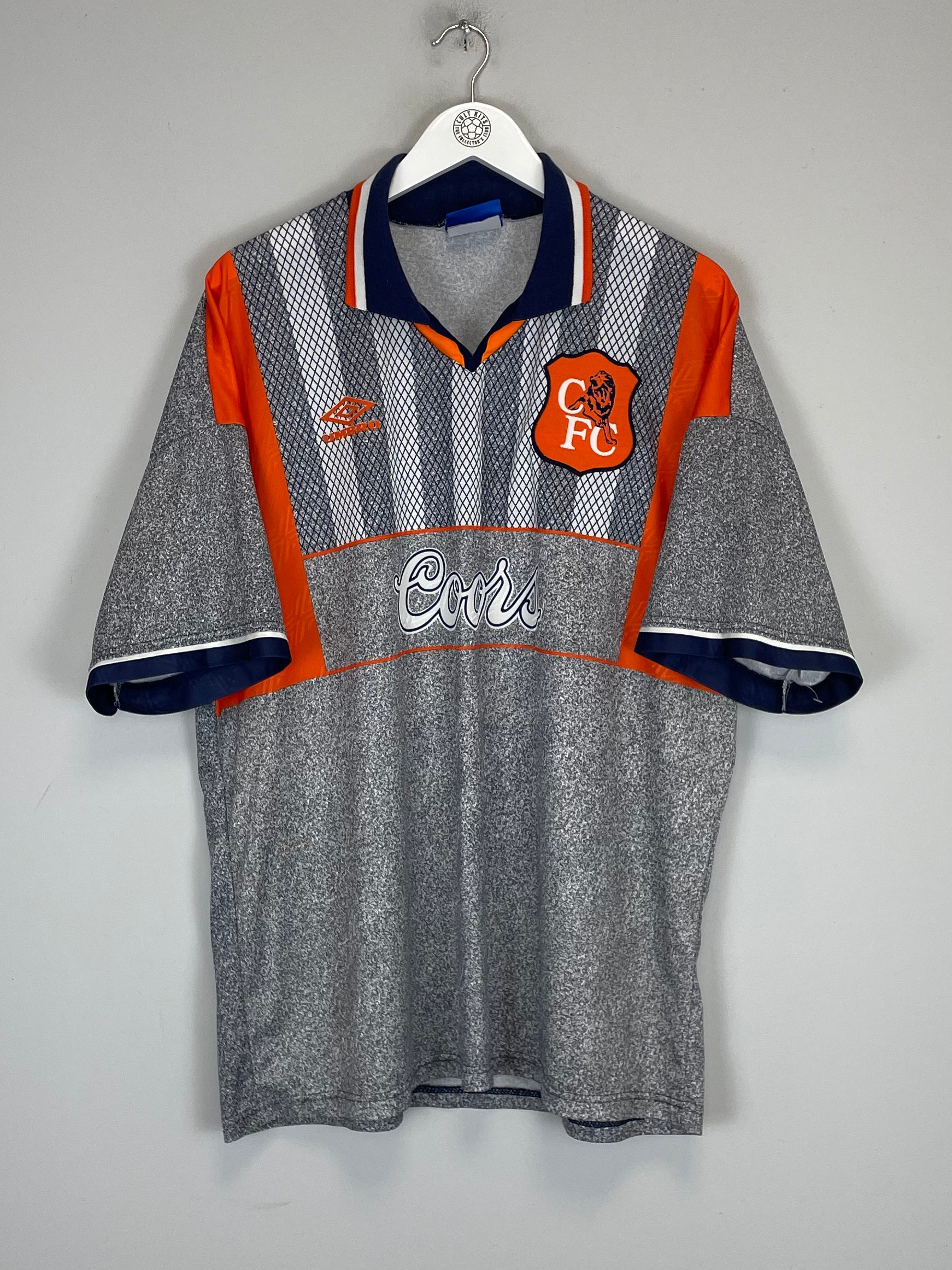 Shop 1994/96 CHELSEA GULLIT #4 AWAY SHIRT (XXL) UMBRO, classic football shirts, vintage football shirts & retro soccer jerseys at Cult Kits