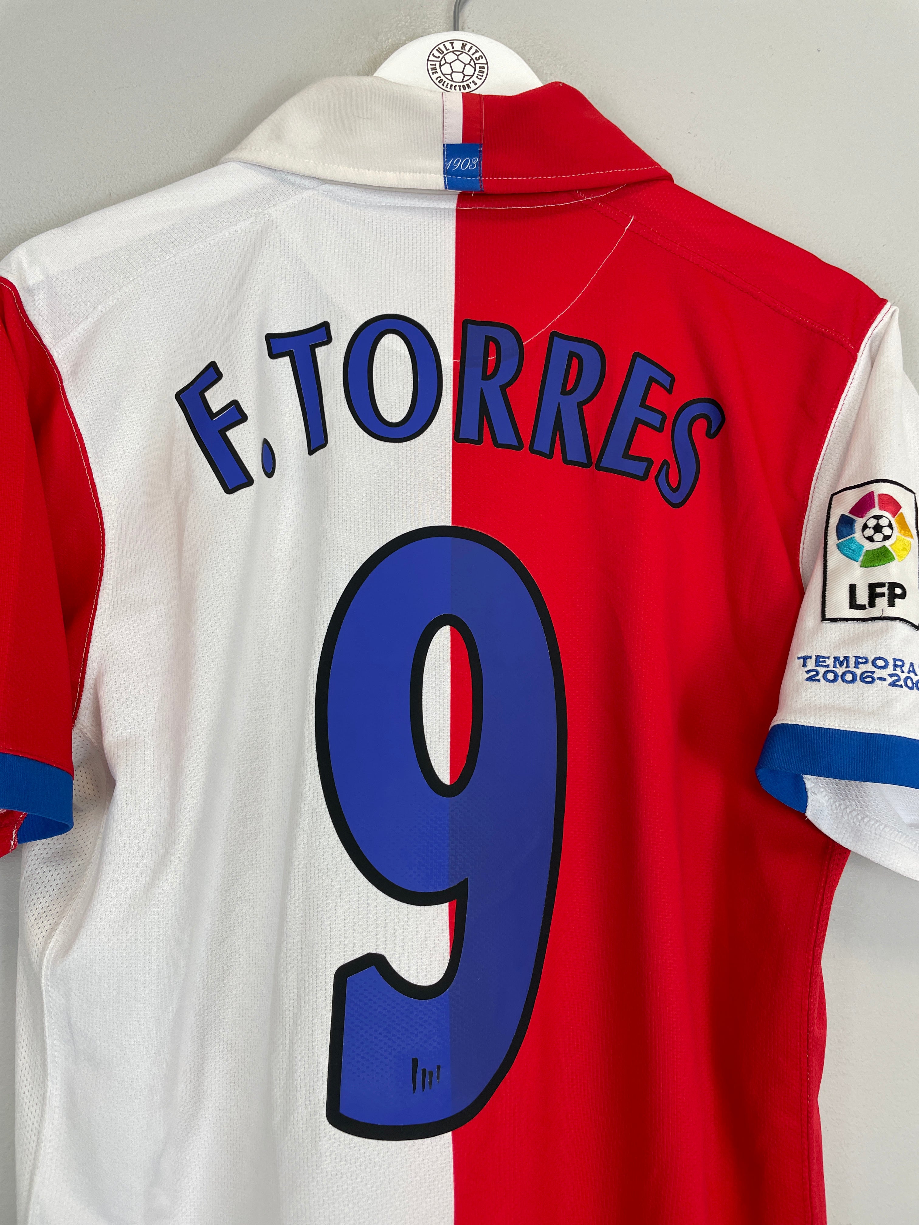 Shop 2006/07 ATLETICO MADRID TORRES #9 HOME SHIRT (M) NIKE, classic football shirts, vintage football shirts & retro soccer jerseys at Cult Kits