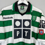Shop 2000/01 SPORTING CP HOME SHIRT (M) REEBOK, classic football shirts, vintage football shirts & retro soccer jerseys at Cult Kits