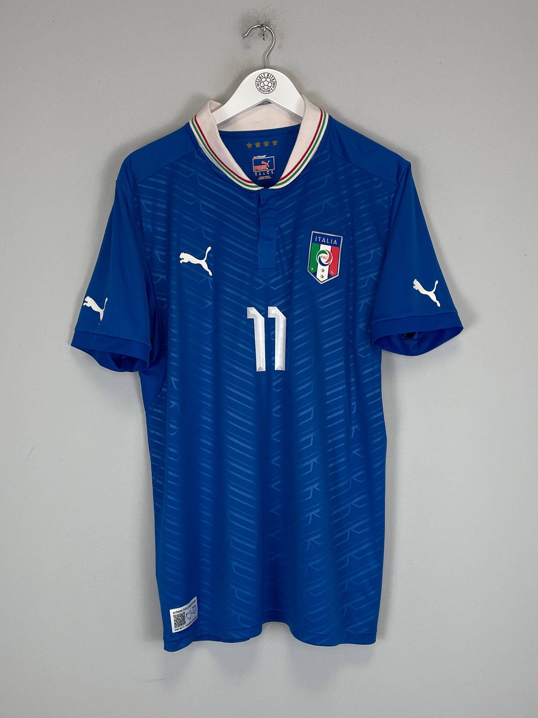 Shop 2012/13 ITALY DI NATALE #11 HOME SHIRT (XL) PUMA, classic football shirts, vintage football shirts & retro soccer jerseys at Cult Kits