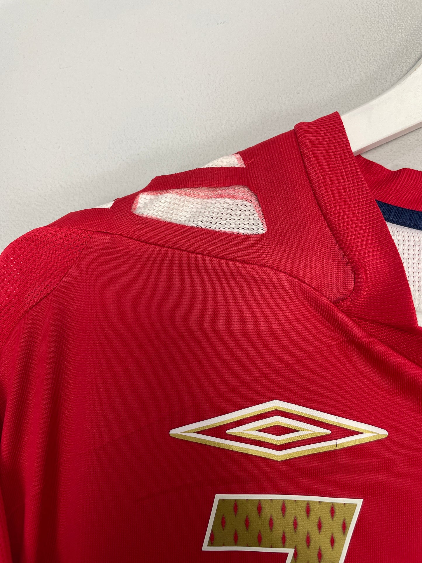 2006/08 ENGLAND CARRICK #7 AWAY SHIRT (XXL) UMBRO