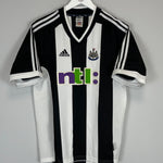 Shop 2001/03 NEWCASTLE SOLANO #4 HOME SHIRT (M) ADIDAS, classic football shirts, vintage football shirts & retro soccer jerseys at Cult Kits