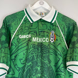 Shop 1999/00 MEXICO HOME SHIRT (L) GARCIS, classic football shirts, vintage football shirts & retro soccer jerseys at Cult Kits