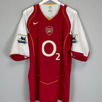 Shop 2004/05 ARSENAL BERGKAMP #10 HOME SHIRT (XXL) NIKE, classic football shirts, vintage football shirts & retro soccer jerseys at Cult Kits