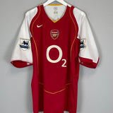 Shop 2004/05 ARSENAL BERGKAMP #10 HOME SHIRT (XXL) NIKE, classic football shirts, vintage football shirts & retro soccer jerseys at Cult Kits