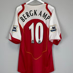 Shop 2004/05 ARSENAL BERGKAMP #10 HOME SHIRT (XXL) NIKE, classic football shirts, vintage football shirts & retro soccer jerseys at Cult Kits