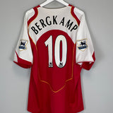 Shop 2004/05 ARSENAL BERGKAMP #10 HOME SHIRT (XXL) NIKE, classic football shirts, vintage football shirts & retro soccer jerseys at Cult Kits