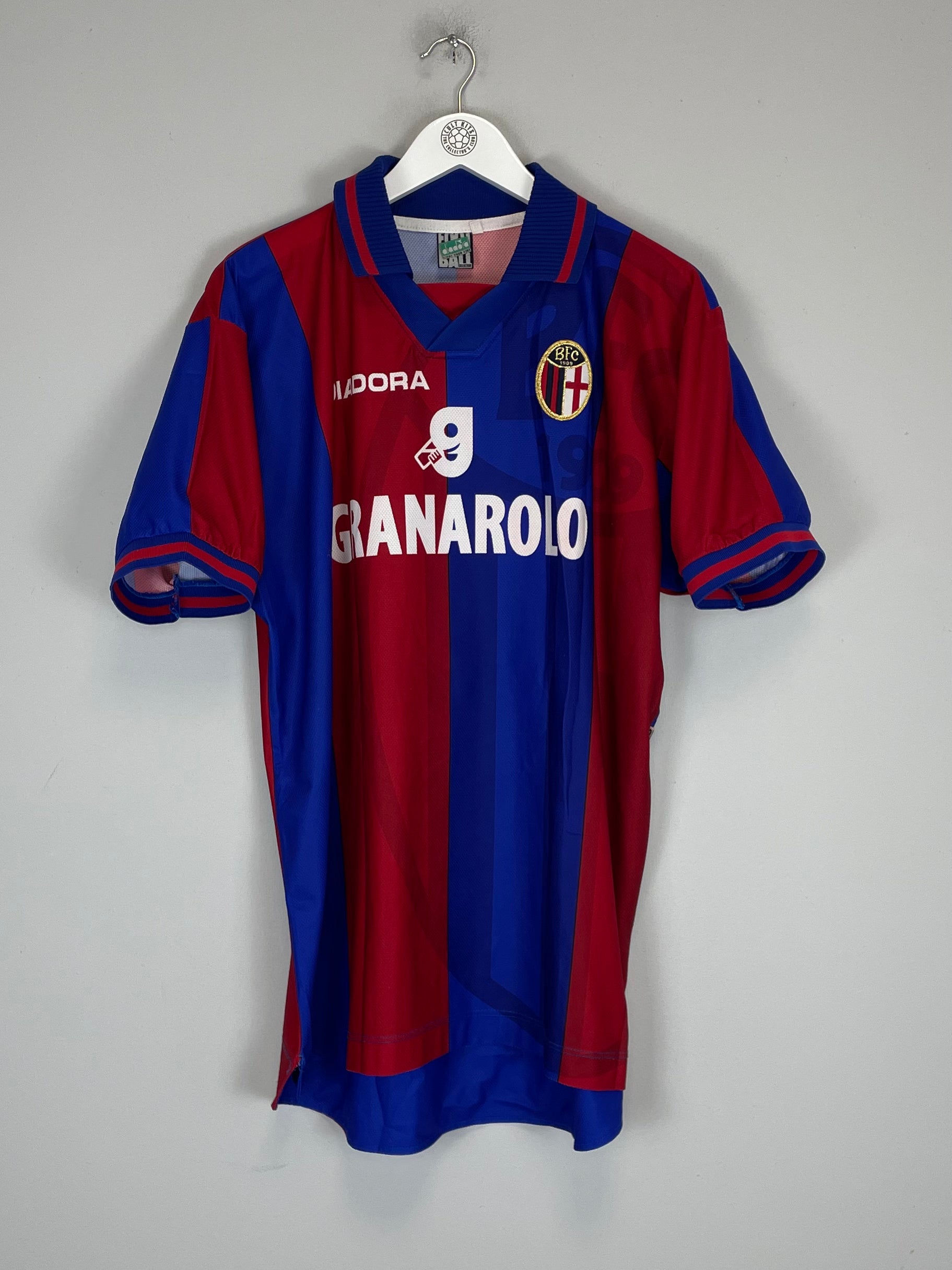 Shop 1997/98 BOLOGNA BAGGIO #10 HOME SHIRT (XL) DIADORA, classic football shirts, vintage football shirts & retro soccer jerseys at Cult Kits