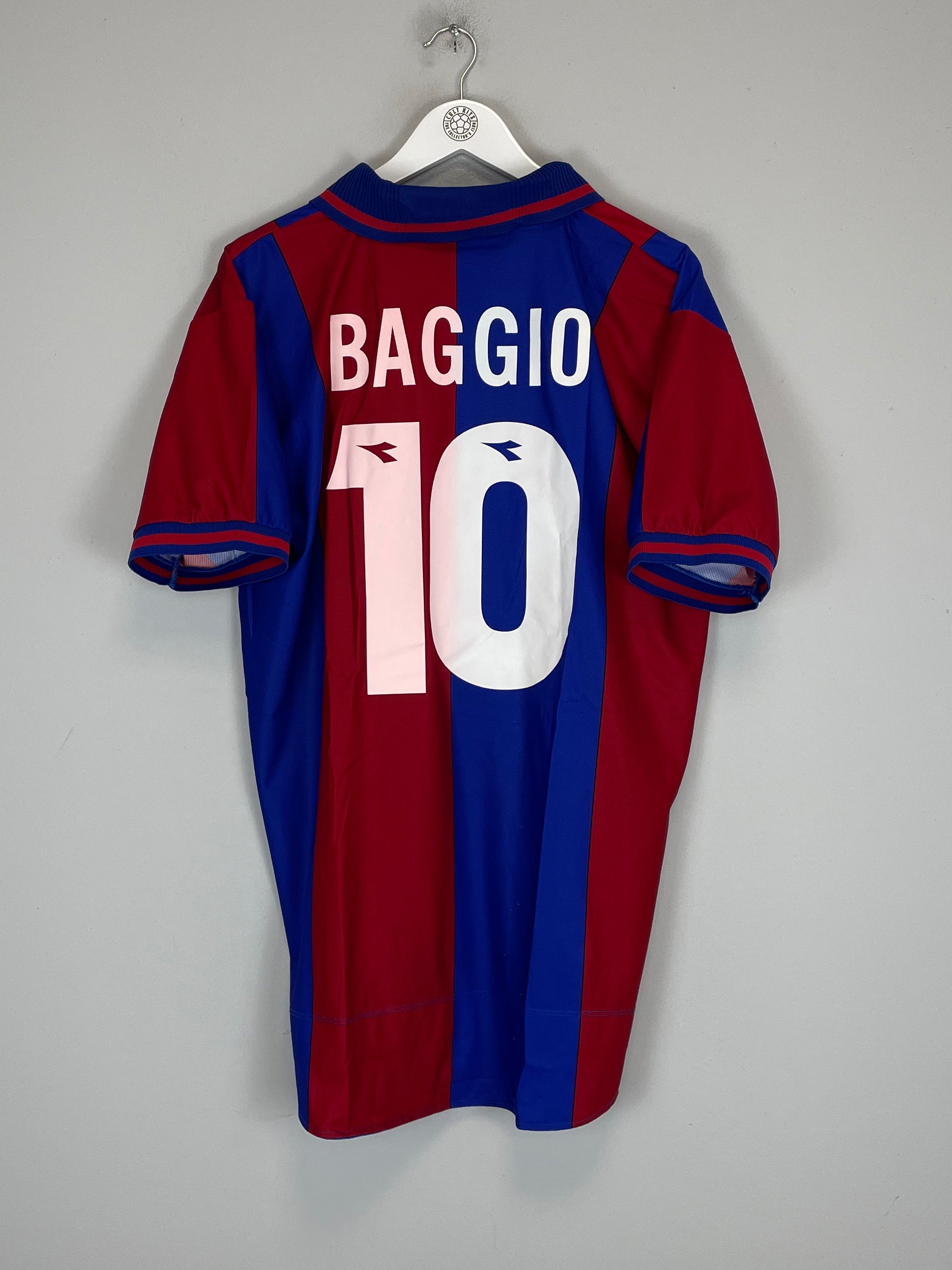 Shop 1997/98 BOLOGNA BAGGIO #10 HOME SHIRT (XL) DIADORA, classic football shirts, vintage football shirts & retro soccer jerseys at Cult Kits