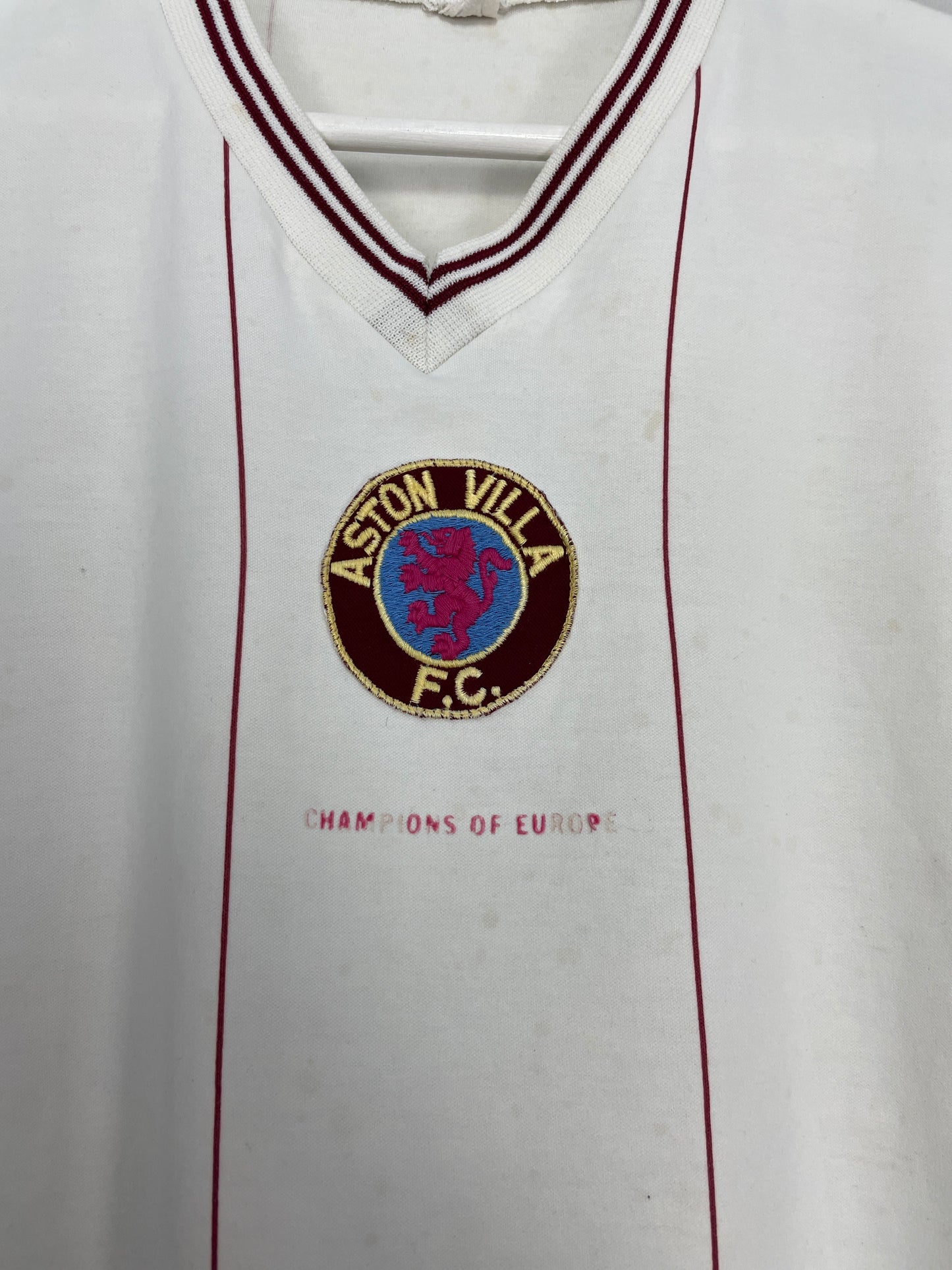 1981/83 ASTON VILLA *EUROPEAN CHAMPIONS* AWAY SHIRT (M) LE COQ