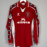 Shop 1999/00 PERUGIA NAKATA #7 L/S HOME SHIRT (XL) GALEX, classic football shirts, vintage football shirts & retro soccer jerseys at Cult Kits