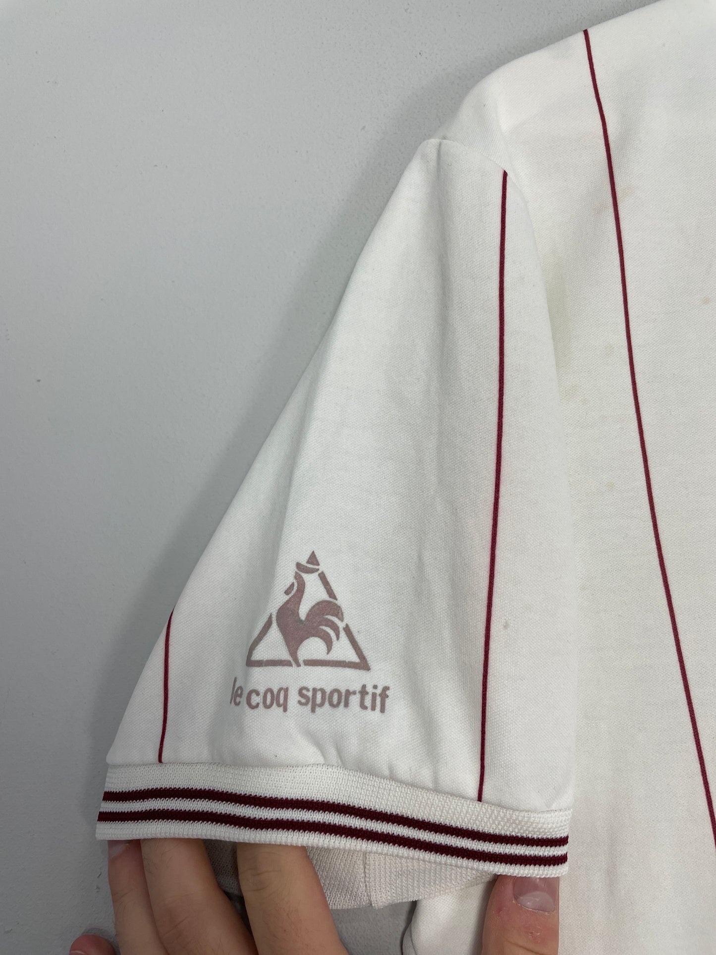 1981/83 ASTON VILLA *EUROPEAN CHAMPIONS* AWAY SHIRT (M) LE COQ
