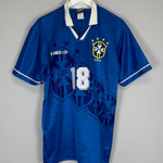 Shop 1994 BRAZIL RONALDINHO #18 AWAY SHIRT (L) UMBRO, classic football shirts, vintage football shirts & retro soccer jerseys at Cult Kits