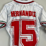 Shop 1998 MEXICO HERNANDEZ #15 *REISSUE* BNWT AWAY SHIRT (S) ABA SPORT, classic football shirts, vintage football shirts & retro soccer jerseys at Cult Kits