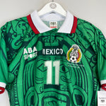 Shop 1998 MEXICO BLANCO #11 *REISSUE* BNWT HOME SHIRT (S) ABA SPORT, classic football shirts, vintage football shirts & retro soccer jerseys at Cult Kits
