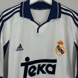 2000/01 REAL MADRID FIGO #10 HOME SHIRT (XL) ADIDAS