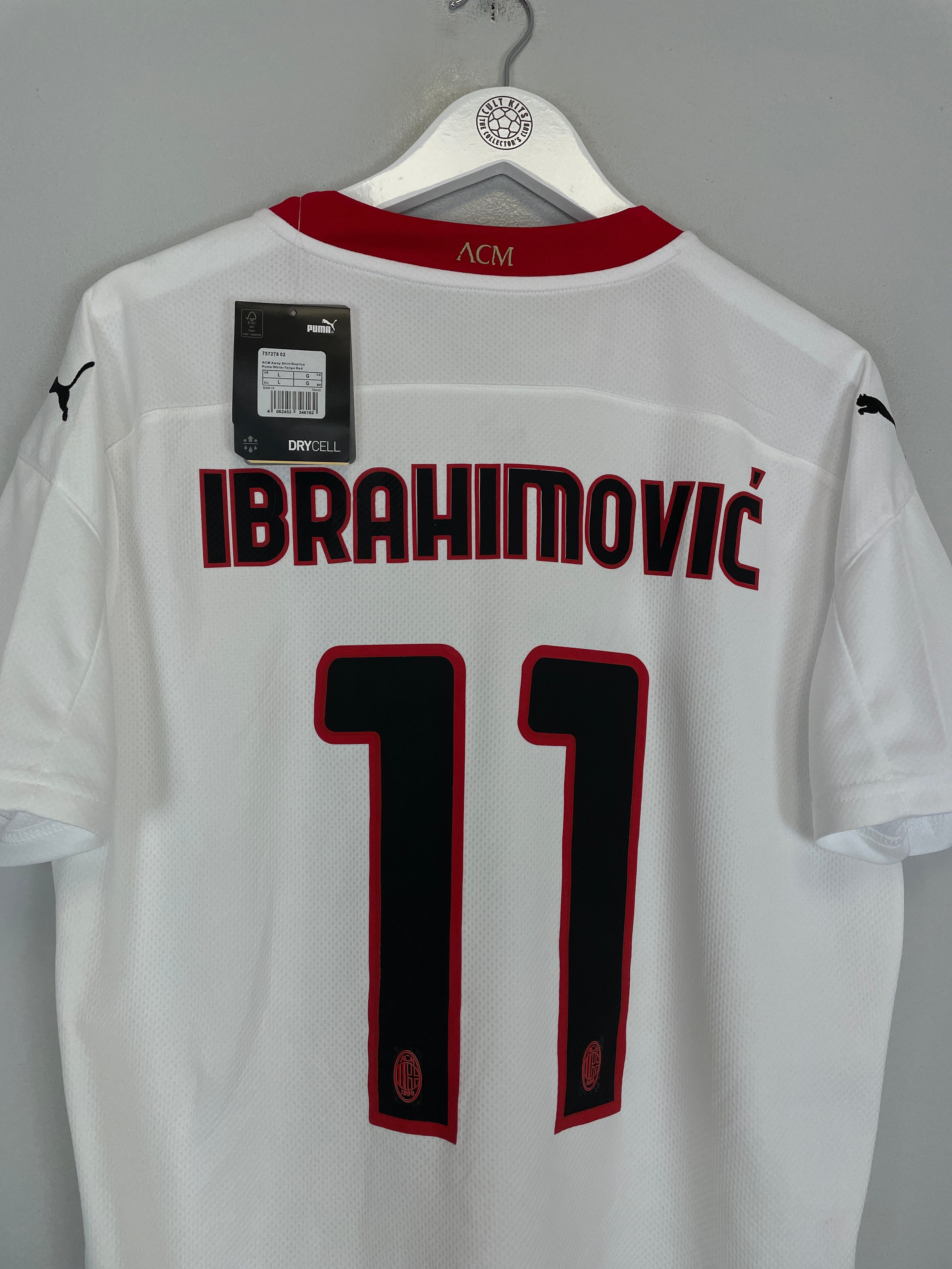 Shop 2020/21 AC MILAN IBRAHIMOVIC #11 *BNWT* AWAY SHIRT (L) PUMA, classic football shirts, vintage football shirts & retro soccer jerseys at Cult Kits