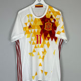 2016/17 SPAIN PEDRO #11 AWAY SHIRT (XL) ADIDAS