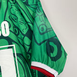 Shop 1998 MEXICO BLANCO #11 *REISSUE* BNWT HOME SHIRT (XXL) ABA SPORT, classic football shirts, vintage football shirts & retro soccer jerseys at Cult Kits