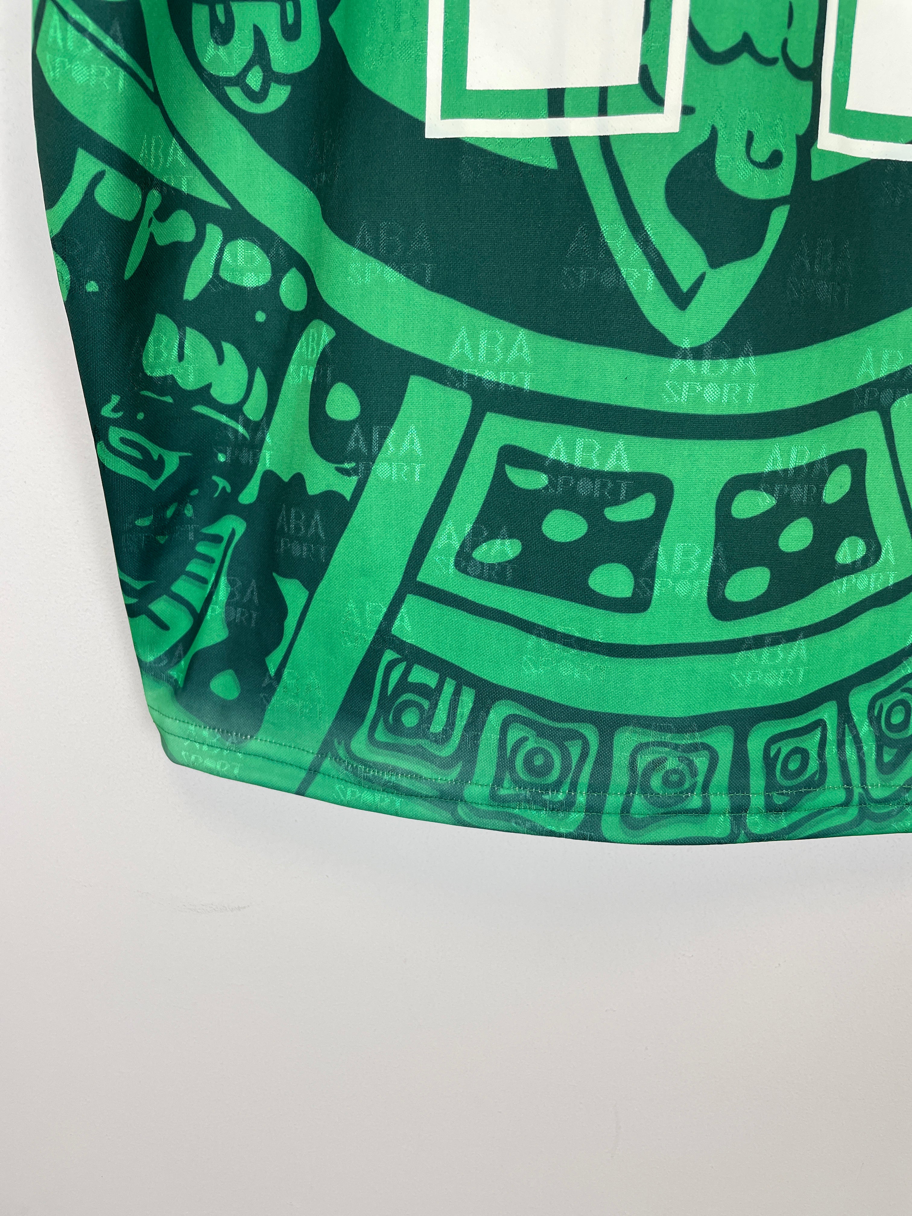 Shop 1998 MEXICO BLANCO #11 *REISSUE* BNWT HOME SHIRT (XXL) ABA SPORT, classic football shirts, vintage football shirts & retro soccer jerseys at Cult Kits