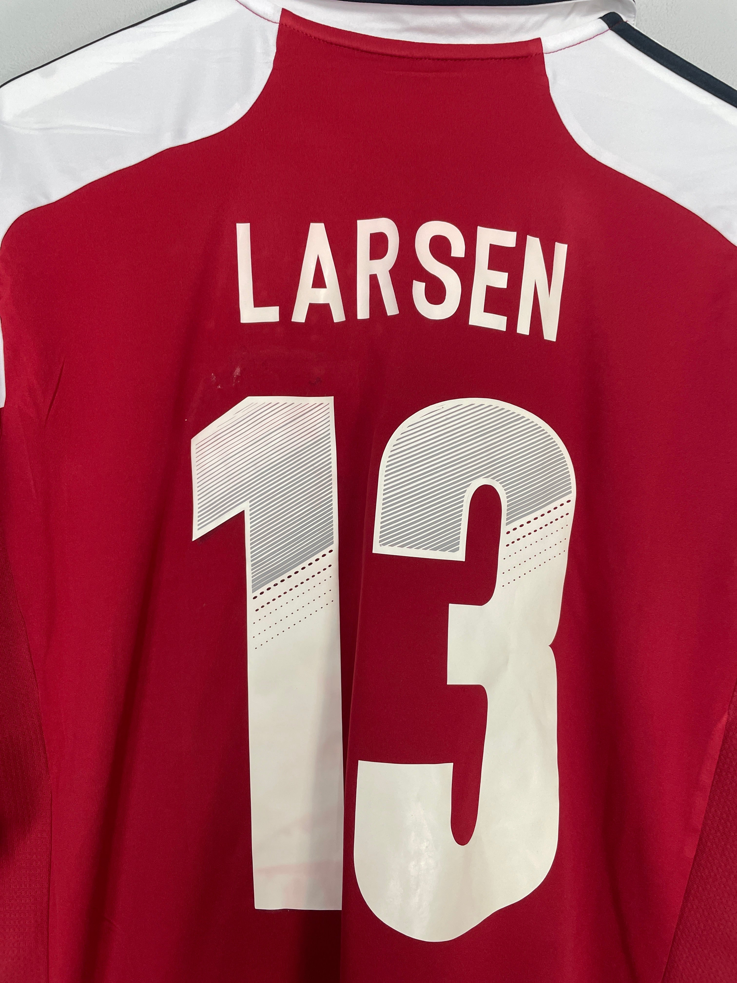 Shop 2012/13 DENMARK LARSEN #13 HOME SHIRT (XL) ADIDAS, classic football shirts, vintage football shirts & retro soccer jerseys at Cult Kits