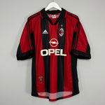 Shop 1998/99 AC MILAN MALDINI #3 HOME SHIRT (L) ADIDAS, classic football shirts, vintage football shirts & retro soccer jerseys at Cult Kits