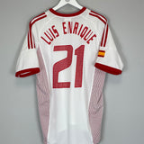 2002/04 SPAIN LUIS ENRIQUE #21 AWAY SHIRT (M) ADIDAS