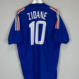 2002/04 FRANCE ZIDANE #10 HOME SHIRT (L) ADIDAS