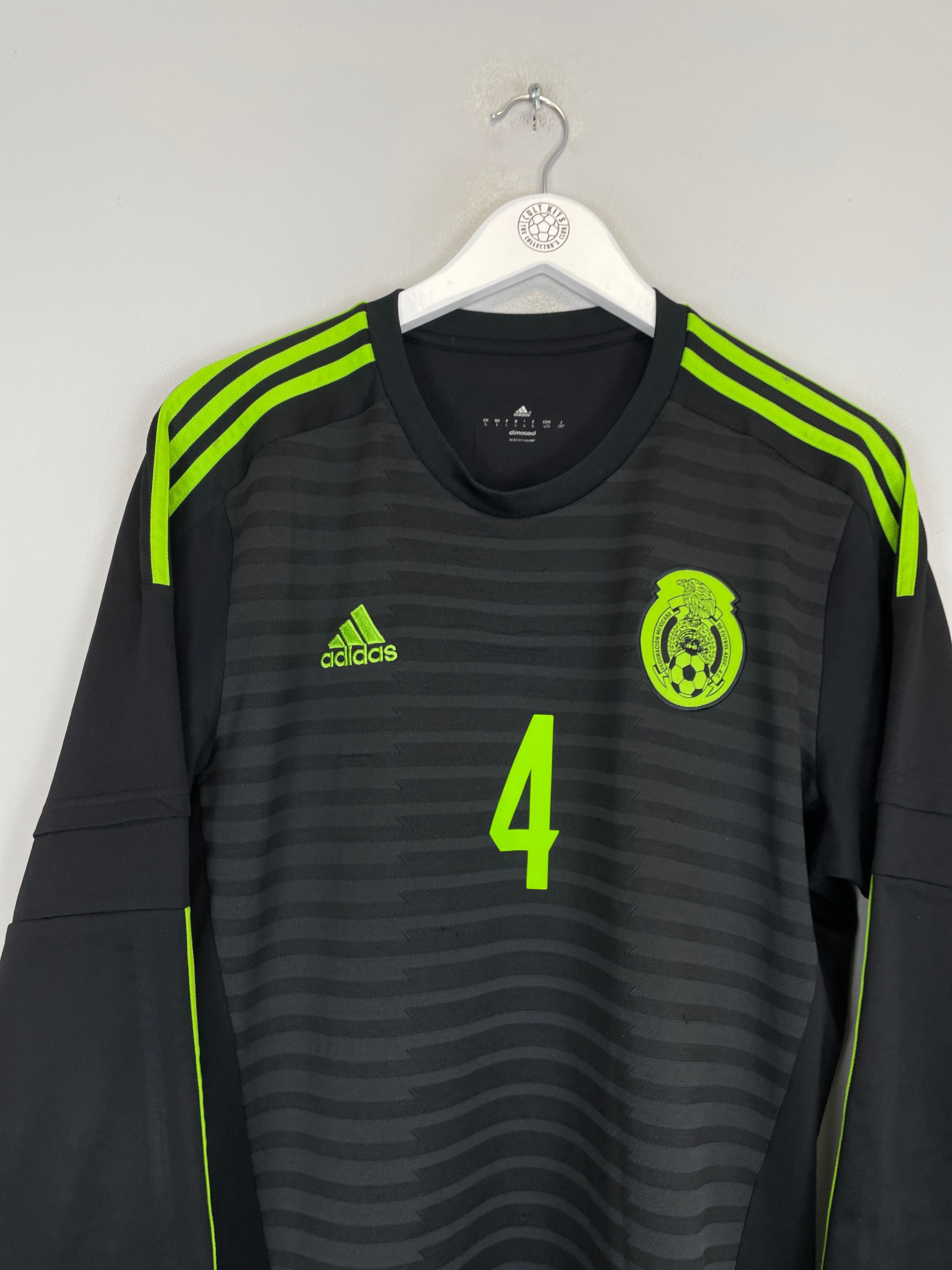 Shop 2015/16 MEXICO R.MARQUEZ #4 L/S AWAY SHIRT (L) ADIDAS, classic football shirts, vintage football shirts & retro soccer jerseys at Cult Kits