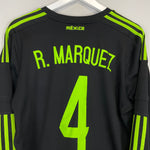 Shop 2015/16 MEXICO R.MARQUEZ #4 L/S AWAY SHIRT (L) ADIDAS, classic football shirts, vintage football shirts & retro soccer jerseys at Cult Kits