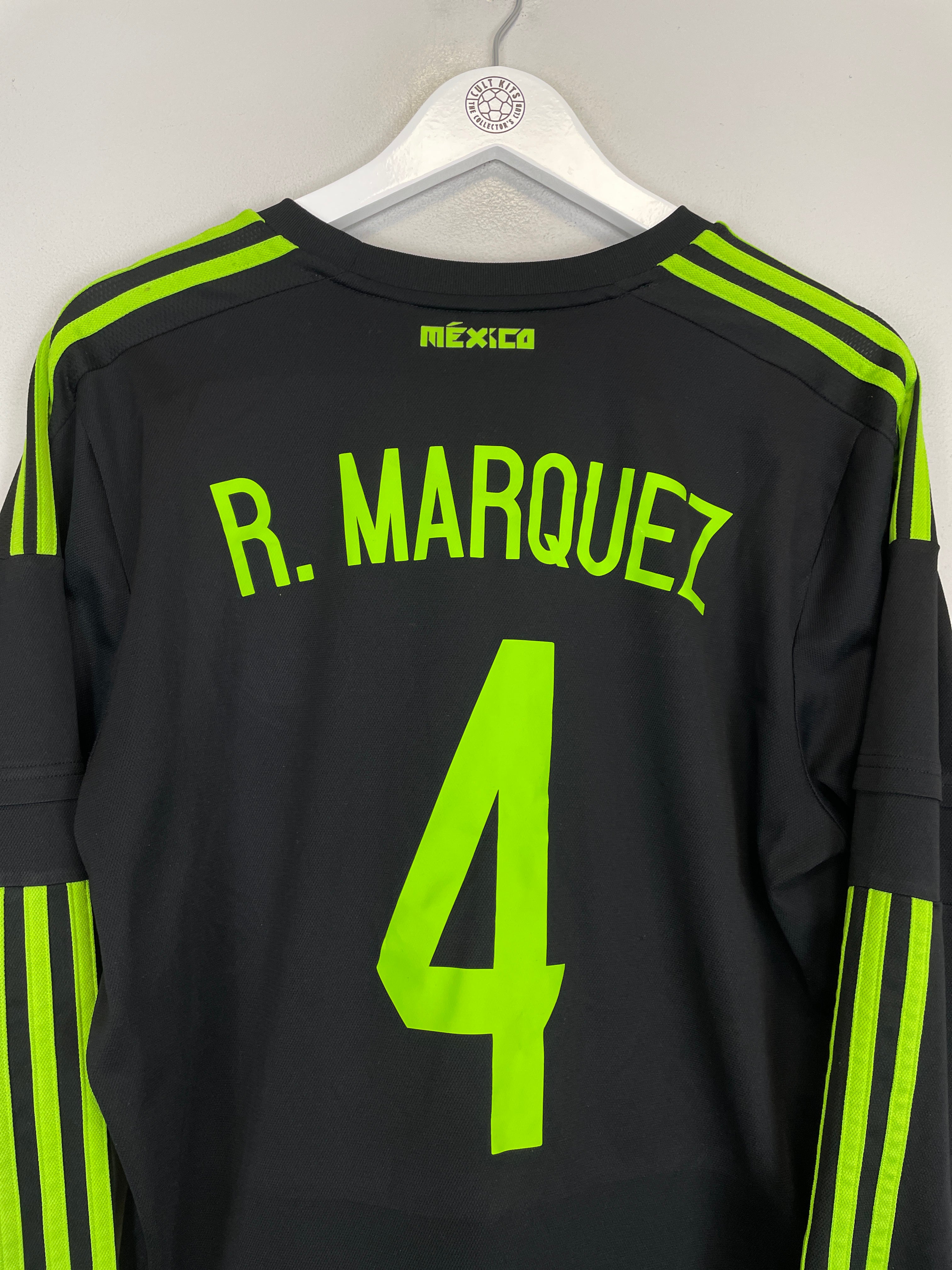 Shop 2015/16 MEXICO R.MARQUEZ #4 L/S AWAY SHIRT (L) ADIDAS, classic football shirts, vintage football shirts & retro soccer jerseys at Cult Kits
