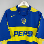 Shop 2004/05 BOCA JUNIORS HOME SHIRT (XL) NIKE, classic football shirts, vintage football shirts & retro soccer jerseys at Cult Kits