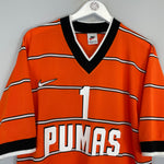 Shop 1997/98 UNAM PUMAS J.CAMPOS #1 GK SHIRT (M) NIKE, classic football shirts, vintage football shirts & retro soccer jerseys at Cult Kits