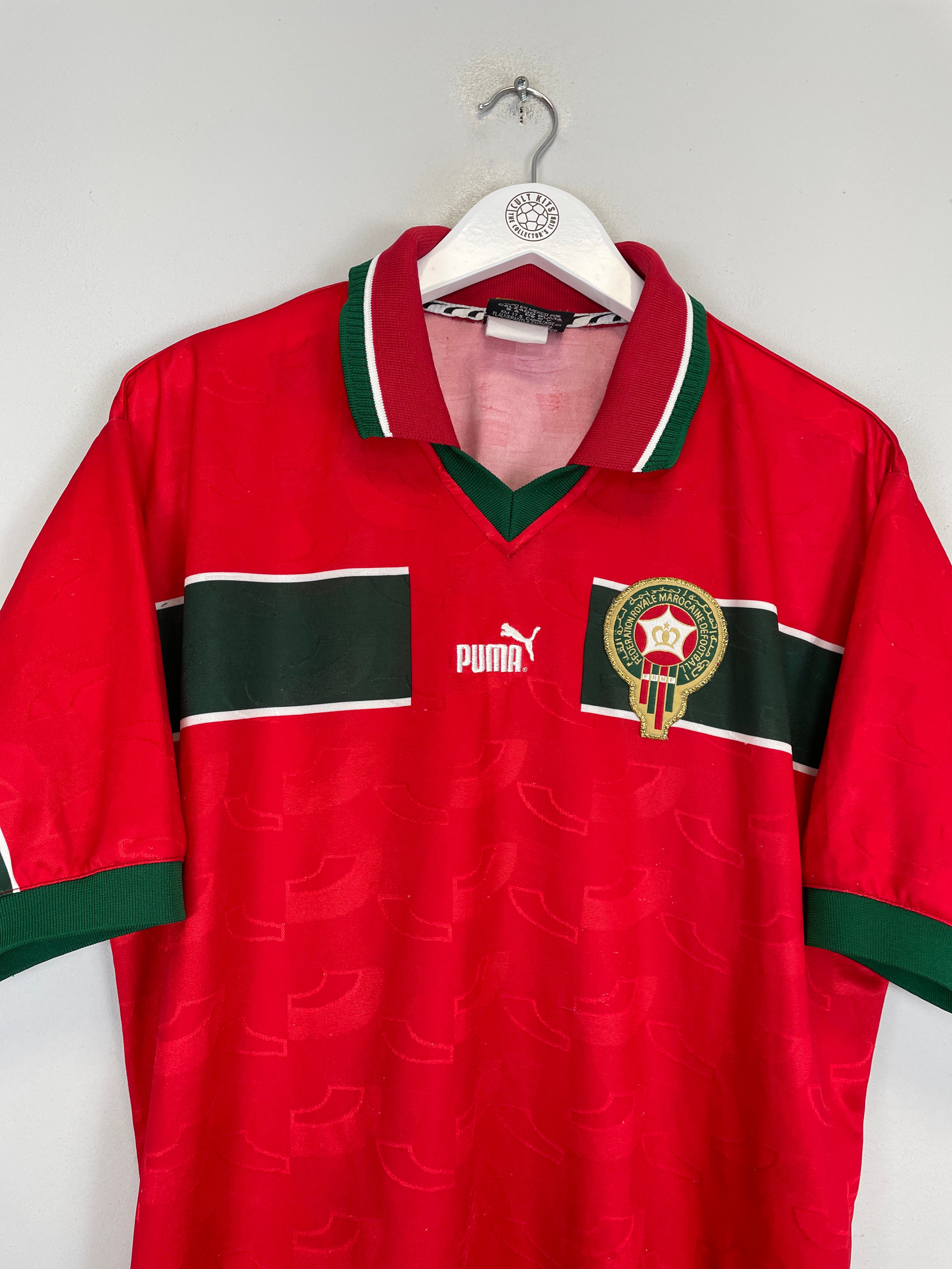 Shop 1998/99 MOROCCO HOME SHIRT (XL) PUMA, classic football shirts, vintage football shirts & retro soccer jerseys at Cult Kits
