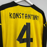 Shop 2013/14 AEK ATHENS KONSTANTINOS #4 L/S HOME SHIRT (L) PUMA, classic football shirts, vintage football shirts & retro soccer jerseys at Cult Kits