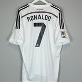 2014/15 REAL MADRID RONALDO #7 HOME SHIRT (XL) ADIDAS