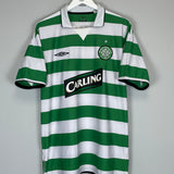 2004/05 CELTIC JUNINHO #8 HOME SHIRT (XL) UMBRO